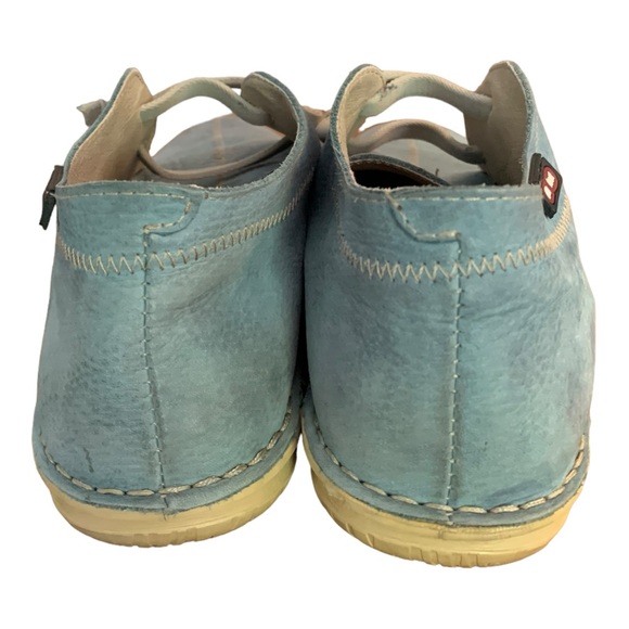 On Foot women’s chukka sneakers Suede Blue Steel size 39 Eur 8 US made in spain - Picture 6 of 11